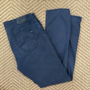 Brax - Classic 'Chuck' Straight Preppy Chino Pants - Navy - 38x34